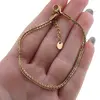 Bratara din cupru placat cu aur galben 18k, model impletit, imagine 3