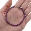 Bratara Rubin cuburi fatetate 4mm si Safir sfere fatetate 3mm, imagine 3