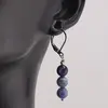Cercei cu agatatoare Sodalit A+ sfere, 6-7mm, imagine 2