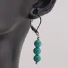 Cercei cu agatatoare Turcoaz sfere, 6mm, imagine 2