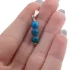 Pandantiv Agat albastru sfere, 6mm, imagine 3