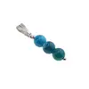 Pandantiv Agat albastru sfere, 6mm