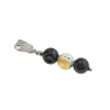 Pandantiv Agat carneolizat sfere, 6mm