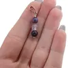 Pandantiv Agat mov sfere, 6mm, imagine 3