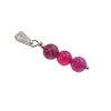 Pandantiv Agat roz sfere, 6mm
