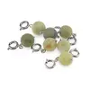 Pandantiv / Breloc cu Jad mat sfera, 10mm, imagine 2