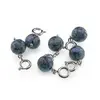 Pandantiv / Breloc cu Jasp sesame albastru sfera, 10mm, imagine 2