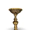 Sfesnic vintage din alama – model baroc ornamentat, 64,5cm, imagine 3