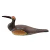 Figurina pasare cu cioc lung vintage din lemn sculptat manual, 27cm