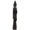 Statueta vintage din lemn sculptat manual, calugar cu carte, 27,5cm