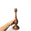 Sfesnic din lemn masiv vintage, model turn clasic, 23,5cm, imagine 3