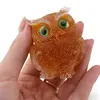 Bufnita din rasina cu spartura Citrin, 6cm, imagine 3