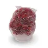Bufnita din rasina cu spartura Coral rosu si Cristal de stanca, 6cm, imagine 2