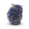 Bufnita din rasina cu spartura Lapis Lazuli si foita de aur, 6cm, imagine 2