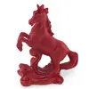 Statueta feng shui Cal rosu pe suport cu picioarele ridicate, 9cm