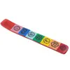 Suport ardere betisoare parfumate cu cele 7 chakre, rosu - 25,5cm