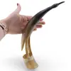 Figurina pasăre vintage din corn natural, cu cioc lung, 28cm, imagine 3