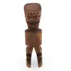 Statueta tiki vintage din lemn sculptat manual, model polinezian, 20cm, imagine 2