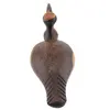 Figurina pasare cu cioc lung vintage din lemn sculptat manual, 27cm, imagine 2