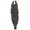 Masca africana vintage din lemn sculptat manual, model cu corn inalt, 31cm, imagine 2