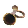 Goarna vintage din cupru si alama, model militar clasic, 15cm, imagine 2