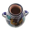 Vas decorativ vintage din ceramica pictata manual, motiv camila, 9cm, imagine 2