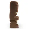 Statueta vintage din lemn sculptat manual, figurina stilizata simpla, 21cm, imagine 2
