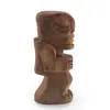 Statueta vintage din lemn sculptat manual, model tribal, 15cm, imagine 2