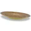 Farfurie vintage din alama gravata, model vegetal oriental, 29cm, imagine 2