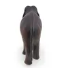 Figurina vintage din lemn sculptat manual, elefant cu finisaj inchis, 12cm, imagine 2