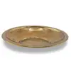 Farfurie rotunda vintage din alama simpla, finisaj patinat, 11cm