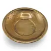 Farfurie rotunda vintage din alama simpla, finisaj patinat, 11cm, imagine 2