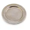 Farfurie rotunda vintage din metal argintiu, finisaj mat, 11cm, imagine 2