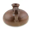Vas ceramic vintage, model maro cu maner lateral, 10cm, imagine 2