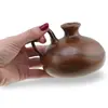 Vas ceramic vintage, model maro cu maner lateral, 10cm, imagine 4
