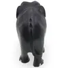 Figurina elefant din lemn vintage, model sculptat manual negru, 13cm, imagine 2