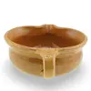 Vas ceramic vintage, model maro glazurat, 16cm, imagine 3