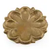 Farfurie decorativa din bronz vintage, model in forma de floare, 9cm