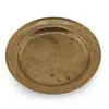 Farfurie mica din alama vintage, model rotund simplu, 11cm