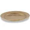 Farfurie mica din alama vintage, model rotund simplu, 11cm, imagine 2