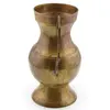 Cana mare din alama vintage, model auriu cu maner lucrat, 14cm, imagine 3