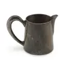 Cana mica din metal vintage, model argintiu inchis, 4cm