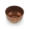 Bol din cupru vintage, model cu decor gravat, 5,5cm, imagine 2