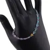 Bratara Ametist si Apatit sfere si banuti 3-5mm cu steluta din Hematit auriu 6mm, imagine 2