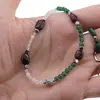 Bratara Granat neuniform 6-8mm, Piatra Lunii si Aventurin dark sfere 3-4mm, Hematit fatetat si sfera cu zirconii 6mm, imagine 3