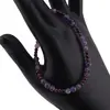 Bratara Granat si Ametist sfere, 3-5mm, imagine 2