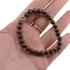 Bratara pe elastic Ochi de tigru sfere 6mm si cruce, imagine 3