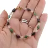 Bratara Piatra lunii sfere 5mm, Granat si Aventurin dark neuniform 5-8mm si Hematit auriu sfere fatetate 2mm, imagine 3