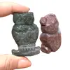 Bufnita Agat indian figurina gravata 47mm, imagine 3