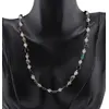 Colier Piatra lunii sfere 5mm, Granat si Aventurin dark neuniform 5-8mm si Hematit auriu sfere fatetate 2mm, imagine 2